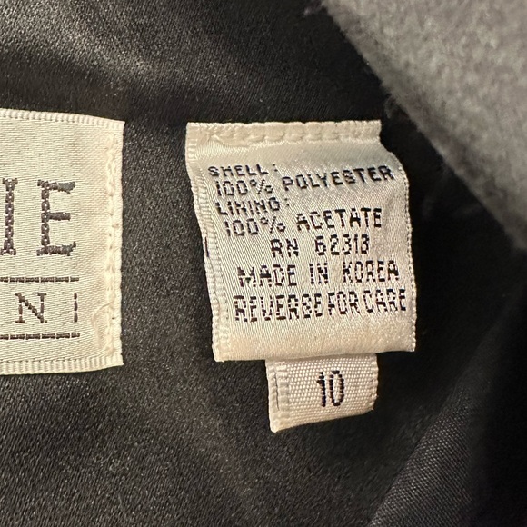 VTG Oleg Cassini - “Black Tie” Formal Top  w/ Rhinestone Buttons - EUC - 10 - Picture 11 of 13